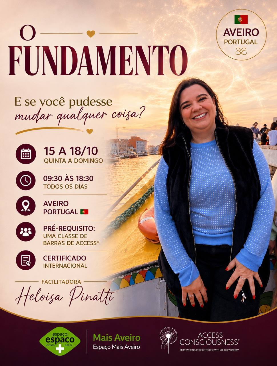 Arte original da classe O FUNDAMENTO com Heloísa Pinatti em Aveiro